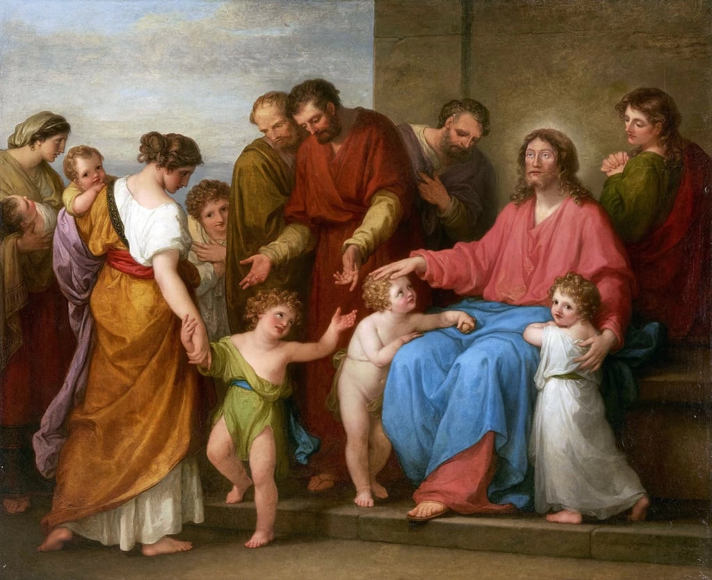 Angelika Kauffmann - Gesù Cristo è tra i bambini